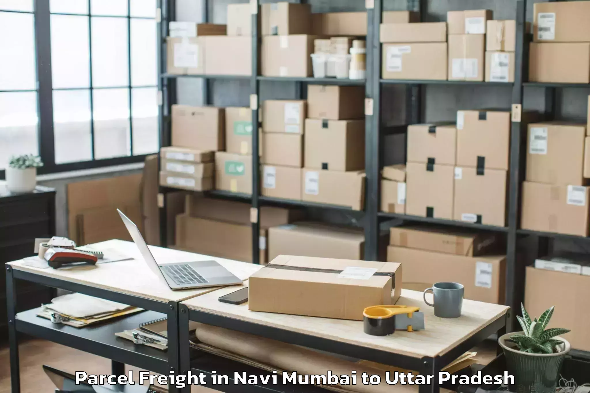 Top Navi Mumbai to Kaimganj Parcel Freight Available